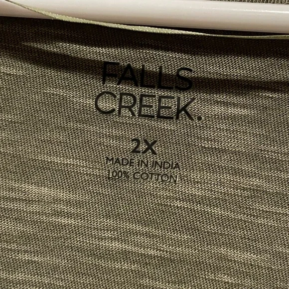 Falls Creek Green Short Sleeve T Shirt Dress 2X - Picture 2 of 4
